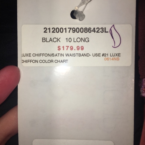 Black Chiffon Prom Dress - Picture 3 of 5